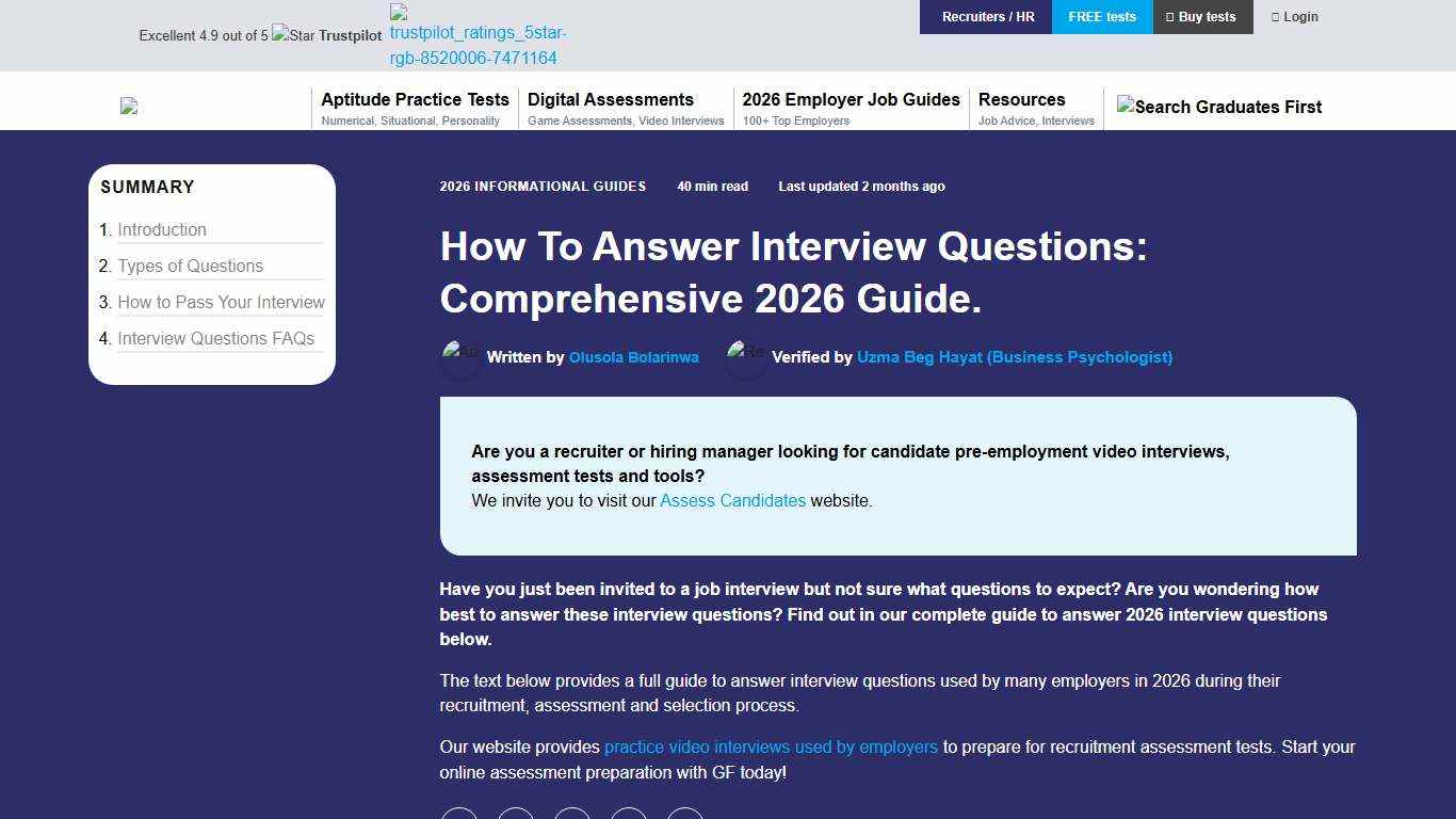 How To Answer Interview Questions 2026 Practice Guide